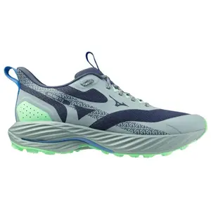 Chaussures Mizuno Wave Rider 2 gris bleu vert - 43 pas cher