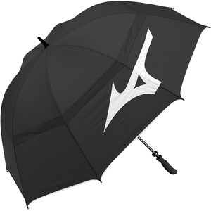 Mizuno Tour de parapluie de golf, noir/blancVendu parall4golf