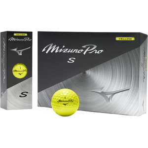 Mizuno Balles de golf Pro S - paquet de 12, jaune