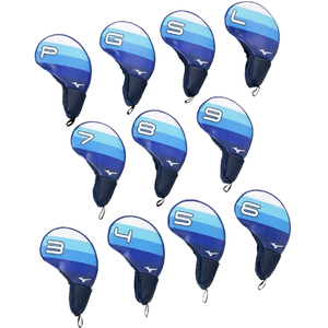 Mizuno Set de capuchons pour clubs Tour Iron 2025, blanc/bleu pas cher