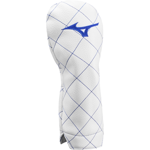 Mizuno Casquette de golf en bois de parcours Quilted, blanc/bleu