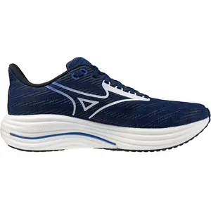 Chaussures Mizuno Wave Rider 29 bleu nuit blanc jaune - 42.5 pas cher