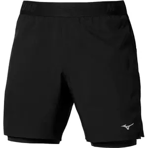 Mizuno Core 5,5in 2in1 Short de running Hommes - noir, Taille XXL pas cher