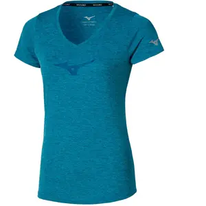 Mizuno Core Runbird Maillot de course Femmes - bleu, Taille XS pas cher