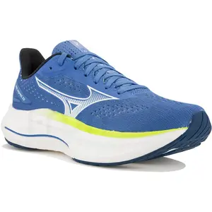 Chaussures Mizuno Wave Inspire 22 bleu blanc jaune femme - 42.5 pas cher