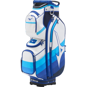 Mizuno Cartbag Tour Staff, blanc/bleu/bleu clair pas cher