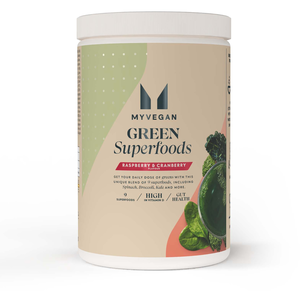 Myvegan Green Superfoods - 50portions - Raspberry & CranberryVendu parmyprotein