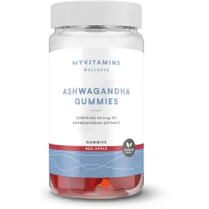 Comparateur de prix : Myvitamins Ashwagandha Gummies, Pot - 60gommes à mâcher - Red Apple (Extra Strength)