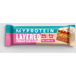 MyProtein Barre protéinée à 6 couches (unité) - Vanilla Birthday Cake pas cher