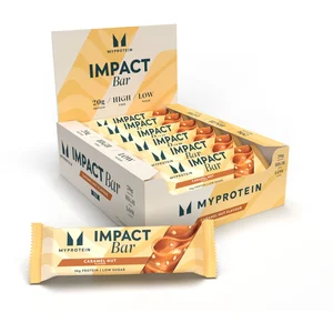 MyProtein Barre protéinée Impact - 12 x 64g - Caramel et CacahueteVendu parmyprotein