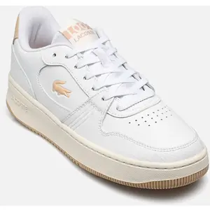 Baskets basses Lacoste  Baskets Femme  Ref 63520 WN8 Blanc Beige
