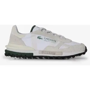 Baskets Lacoste Elite Active blanc beige vert - 40 pas cher