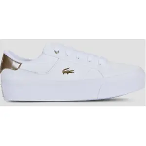 Baskets Lacoste Ziane Platform blanc pur doré femme - 39 pas cher