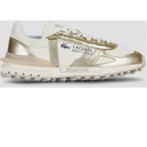 Baskets Lacoste Elite Active Metallic doré blanc femme - 39 pas cher