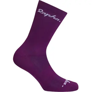 Rapha - Logo Socks - Chaussettes vélo Deep Magenta / White - S pas cher