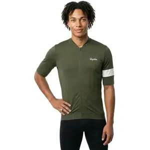 Rapha - Men's Core Jersey - Maillot vélo homme Dark Green / White - XS pas cher