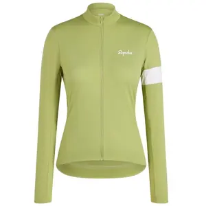 Rapha - Women's Core Thermal Long Sleeve Jersey - Maillot vélo femme Fern / White - XS pas cher