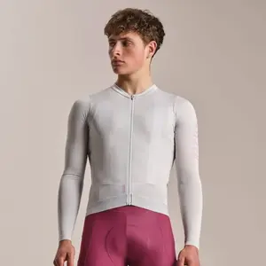 Rapha - Men's Pro Team Long Sleeve Lightweight Jersey III - Maillot vélo homme Silver / Quartz - XL