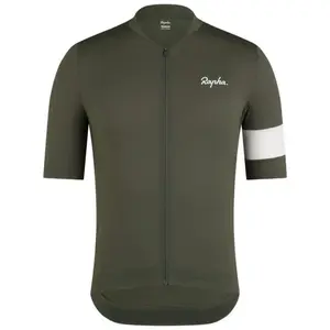 Rapha - Men's Core Lightweight Jersey - Maillot vélo homme Dark Green / White - XS pas cher