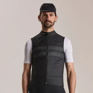 Rapha - Men's Brevet Wind Gilet III - Gilet vélo homme Black / Black - XXL pas cher