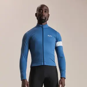 Rapha - Men's Core Winter Jacket - Veste vélo homme Denim Blue / White - S pas cher