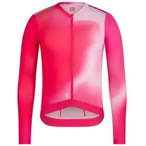 Rapha - Men's Pro Team Long Sleeve Lightweight Jersey III - Maillot vélo homme Surface Print - Pink - XXL