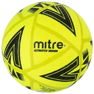 Comparateur de prix : Mitre Ultimatch Indoor Football, Shape Retention, Ball, Yellow/Black, 5