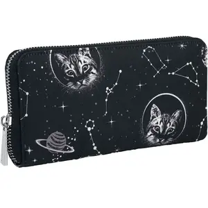Portefeuille Gothic de Banned Alternative - Space Cat - pour Femme - n... pas cher