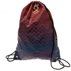 West Ham United FC Fade Design Drawstring Gym Bag 44 x 33cm rouge/navalVendu parspartoo