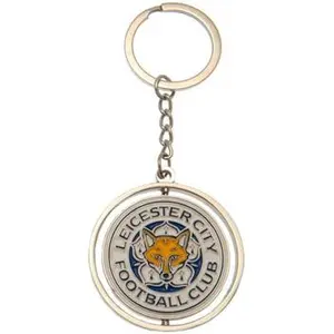 Leicester City FC Spinner Keyring One Size argenté pas cher
