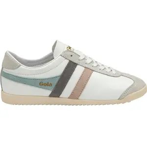 Gola Bullet Trident Femme - Baskets En Cuir Blanc Bleu - 36 pas cher