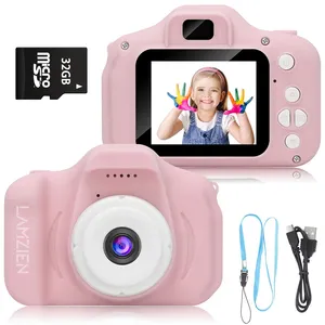 Comparateur de prix : Appareil photo pour enfant LAMZIEN - 8MP/720P - Carte TF 32Go - Coque ...