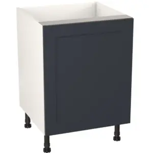 Meuble bas de cuisine avec 1 porte GoodHome Artemisia bleu L. 50 x H. ... pas cher