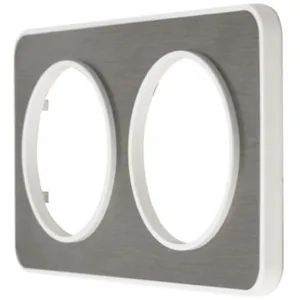 Plaque de finition double Jacobsen Espen inox pas cher