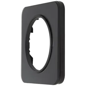 Plaque de finition simple Jacobsen Espen verre noir pas cher