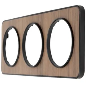 Plaque de finition triple Jacobsen Espen noyer pas cher