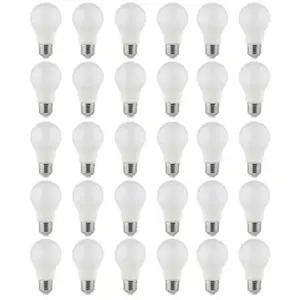 Lot 30 ampoules LED Diall E27 8W 806lm blanc chaudVendu parcastorama