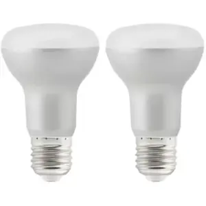 Lot 2 ampoules LED Réflecteur (R63) E27 600lm 5.4W = 48W Ø6.3cm Diall ... pas cher