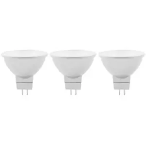 Lot 3 ampoules LED MR16 GU5.3 621lm 6.1W = 50W Ø4.5cm Diall blanc chau... pas cher