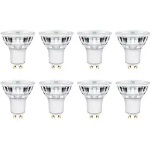 Lot 8 ampoules LED spot réflecteur GU10 345lm 3.6W = 50W Ø5cm Diall bl...Vendu parcastorama