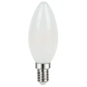 Diall Lot 3 ampoules LED à filament flamme dépolie E14 470lm 3.4W = 40W Ø3.5... pas cher
