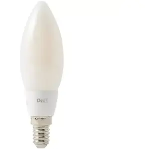 Ampoule LED à filament flamme E14 650lm 4.8W = 51W Ø3.5cm Diall blanc chaud pas cher