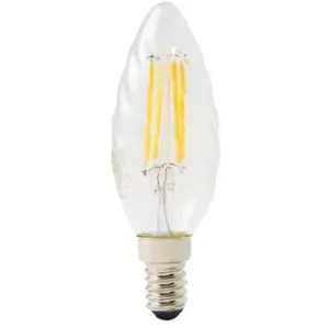 Diall Ampoule LED à filament flamme torsadée E14 470lm 3.4W = 40W Ø3.5cm Dia... pas cher