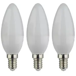 Lot 3 ampoules LED flamme E14 250lm 2.2W = 25W Ø3.5cm Diall blanc neut... pas cher