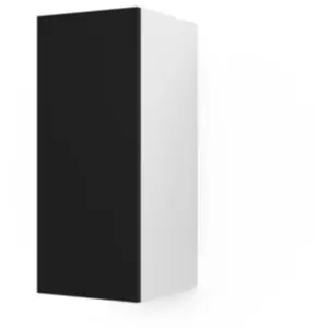 Meuble haut de cuisine avec 1 porte GoodHome Stevia noir L. 30 x H. 72... pas cher