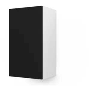 Meuble haut de cuisine avec 1 porte GoodHome Stevia noir L. 40 x H. 72... pas cher