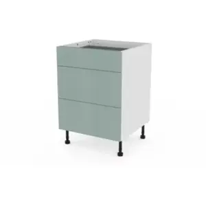 Meuble bas de cuisine avec 1 tiroir et 2 casseroliers GoodHome Stevia ... pas cher