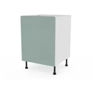 Meuble bas de cuisine avec 1 porte GoodHome Stevia vert L. 60 x H. 72 ... pas cher
