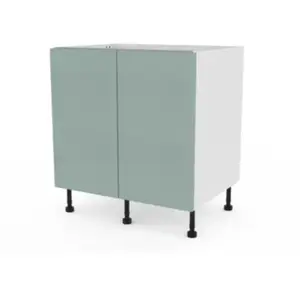 Meuble bas de cuisine avec 2 portes GoodHome Stevia vert L. 80 x H. 72... pas cher