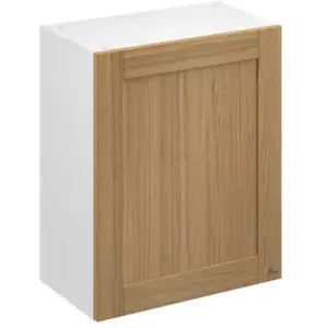 Meuble haut de cuisine avec 1 porte GoodHome Verbena chêne massif L. 6... pas cher